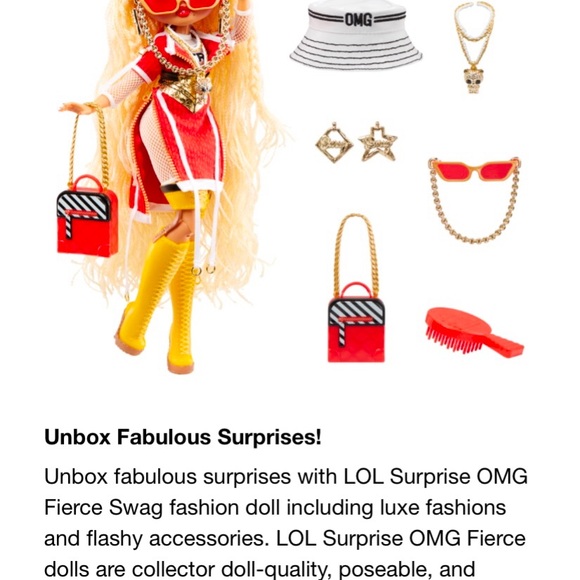 LOL Surprise! OMG Fierce Swag 11.5" Fashion Doll Accessories & Surprises * NIB * - Picture 6 of 15